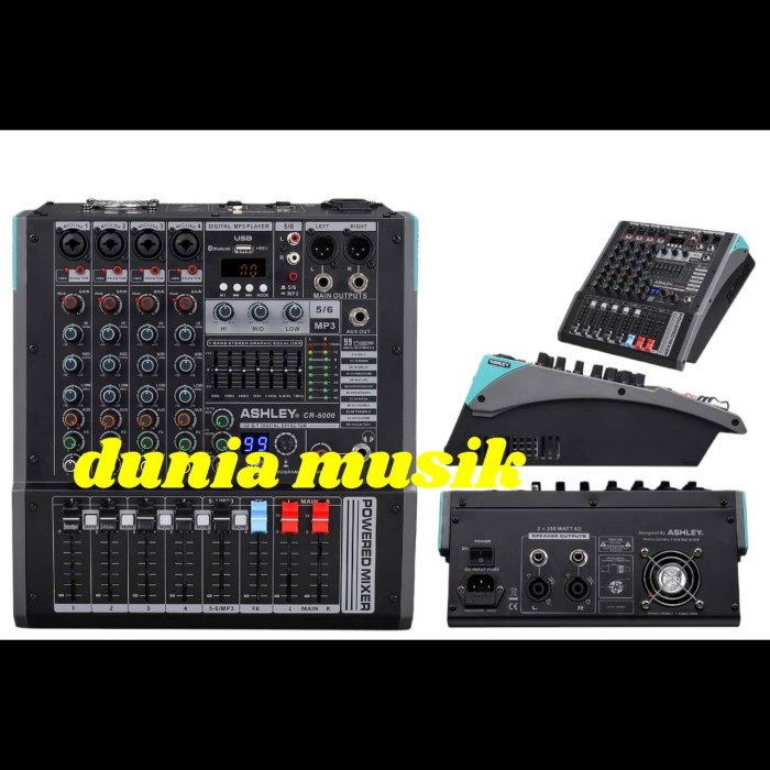 {MusikStore} power mixer ashley cr6000 cr 6000 6 channel original Berkualitas