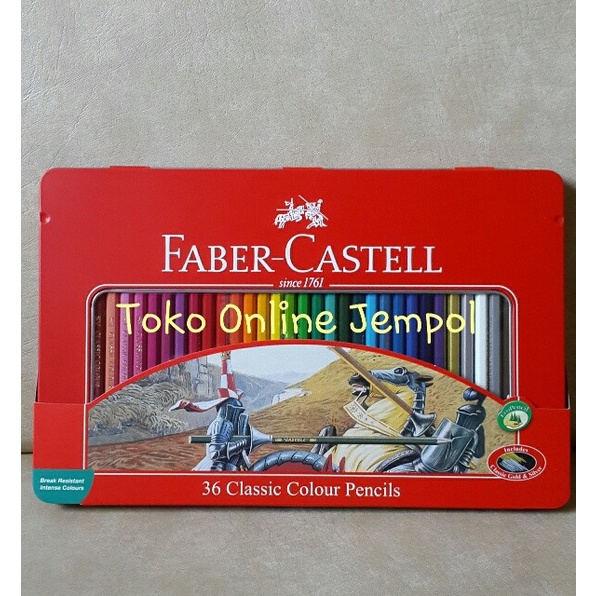 

ATK110FC ( 36 warna Kaleng Classic Pencil 115846 Faber Castell Tin Cas
