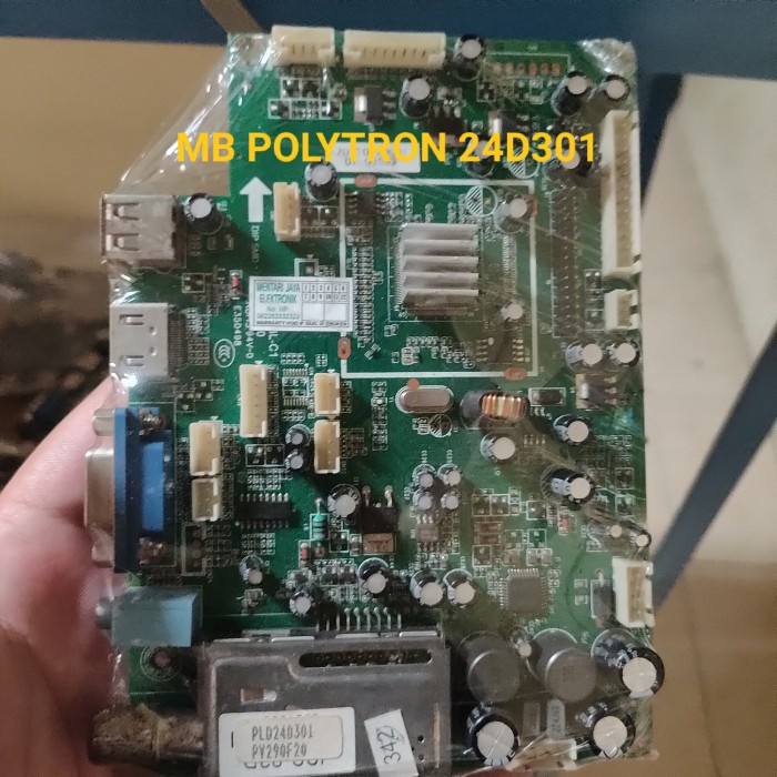 MB - MOTHERBOARD - MAINBOARD - MESIN TV POLYTRON PLD 24D301