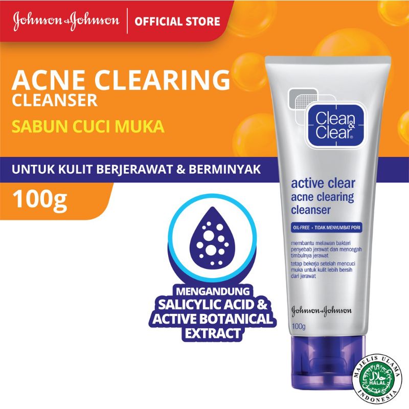 Clean &amp; Clear Acne Clearing Cleanser 100g