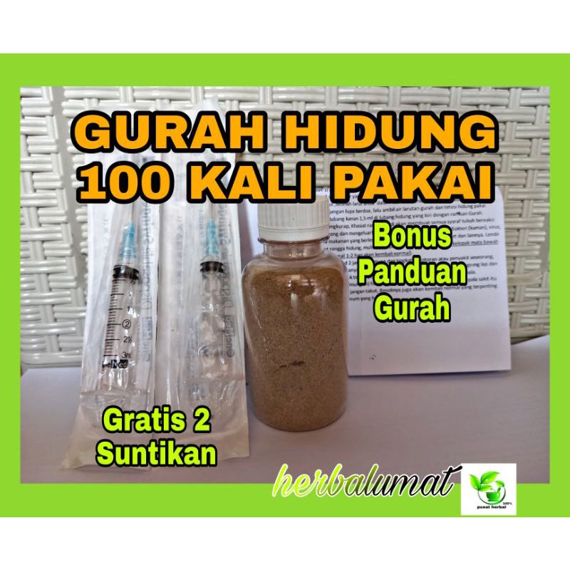 Bubuk Gurah Hidung, Gurah Tetes Ramuan Gurah