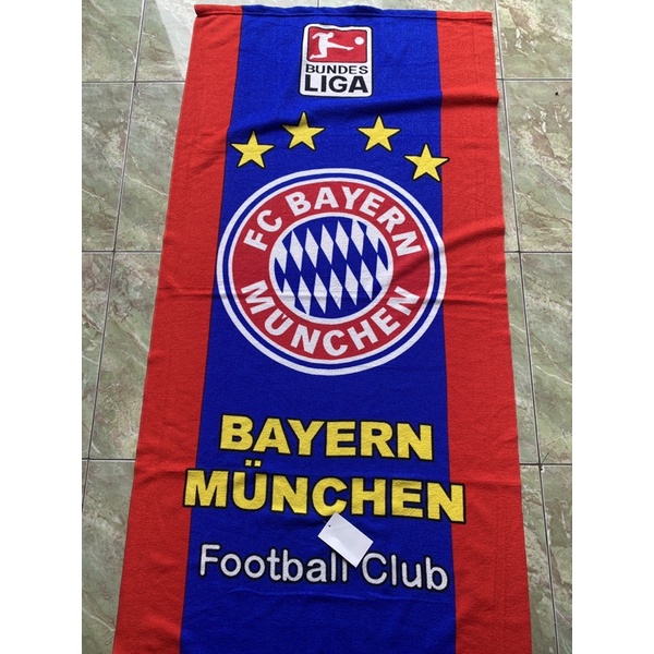 HANDUK MANDI MOTIF BOLA MUNCHEN DEWASA 70x140