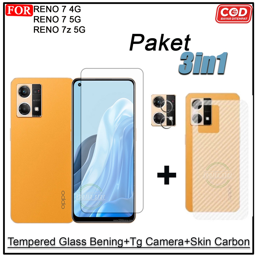 PAKET 3IN1 Ceramic Privacy Matte Oppo Reno 7 4G 5G 7z 5G 4 Anti Spy Full Cover