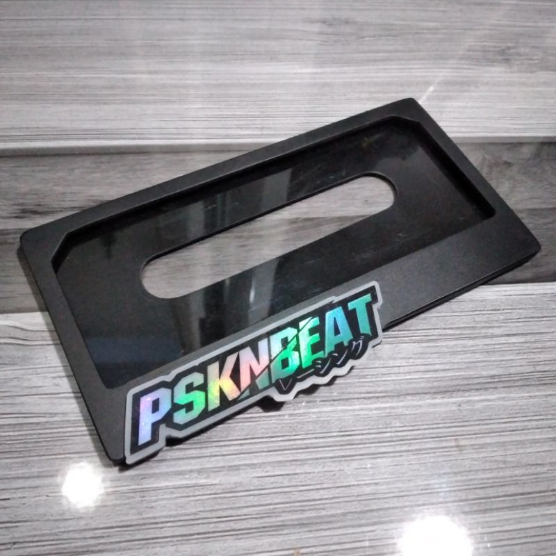 Bingkai frame plat nomer custom panjang 18cm lebar 9cm tebal 7ml