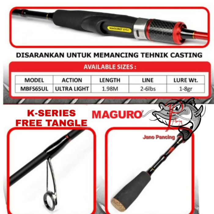 [COD] Joran Ultra Light Maguro Ballista Flame 2-6Lb - Ice 2-6Lb / Alat Pancing/Fishing Murah / Joran