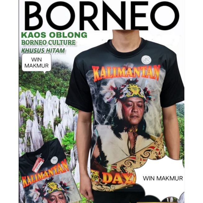 Kaos kalimantan / baju kalimantan / kaos borneo / kaos dayak / baju borneo / baju dayak