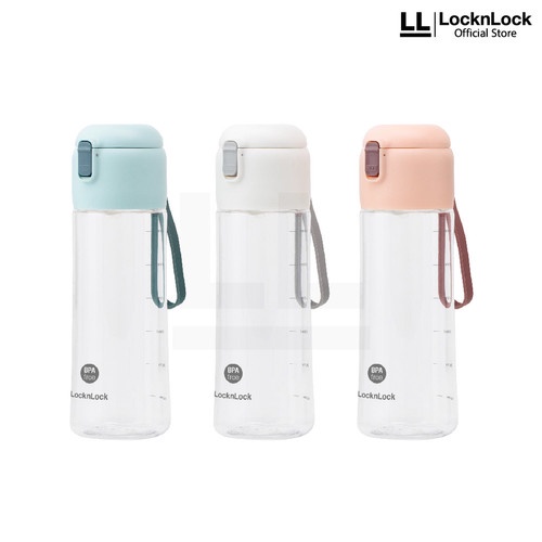 Lock n Lock Exclusive Macaron Water Bottle 680ml - HAP693 HAP693WHT / HAP693PIK / HAP693BLU Botol Minum LocknLock