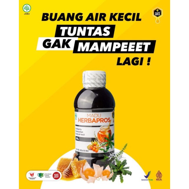 

Madu Herbapros 280gr Obat Herbal Kanker Prostat BPOM Asli Original