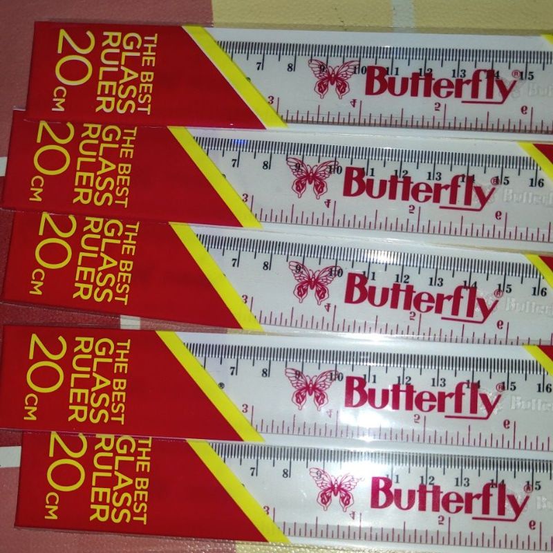 

Penggaris Butterfly 20cm