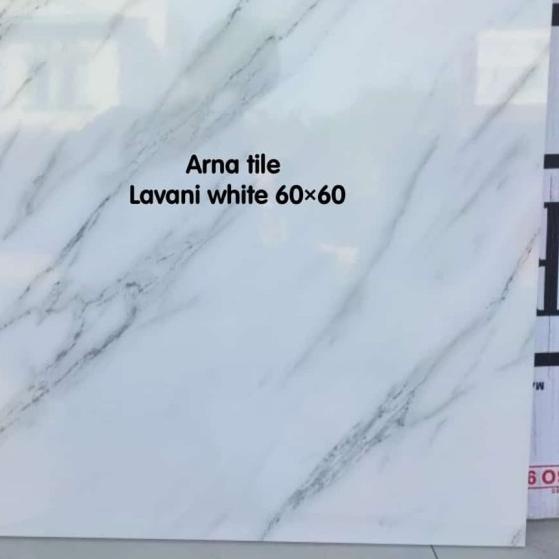 granit 60x60 Arna Lavani white glazed polished kw1