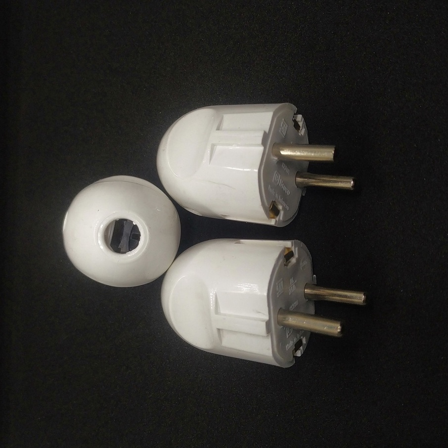 Keka'Store Broco Steker Arde 13310-55 / Broco Colokan Listrik / Jek Broco Kuningan Bulat Sni