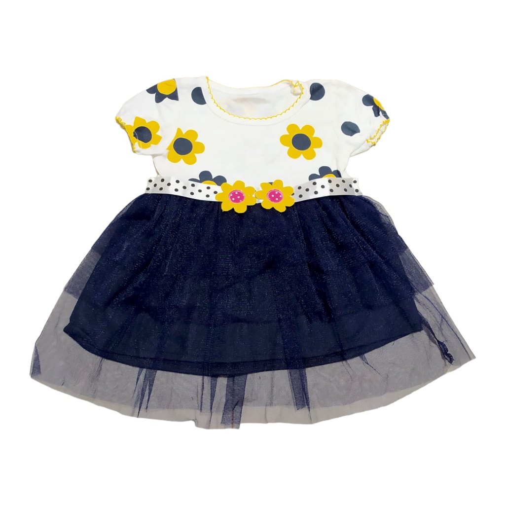 Dress Bayi (0-12 bulan) / Setelan Bayi Perempuan Motif bunga / dres bayi lucu