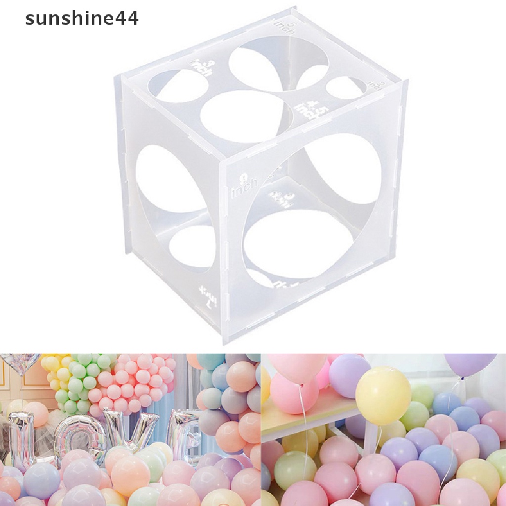 Sunshine Kotak Pengukur Balon 11 Lubang 2-10 &quot;Bisa Dilipat Untuk Dekorasi