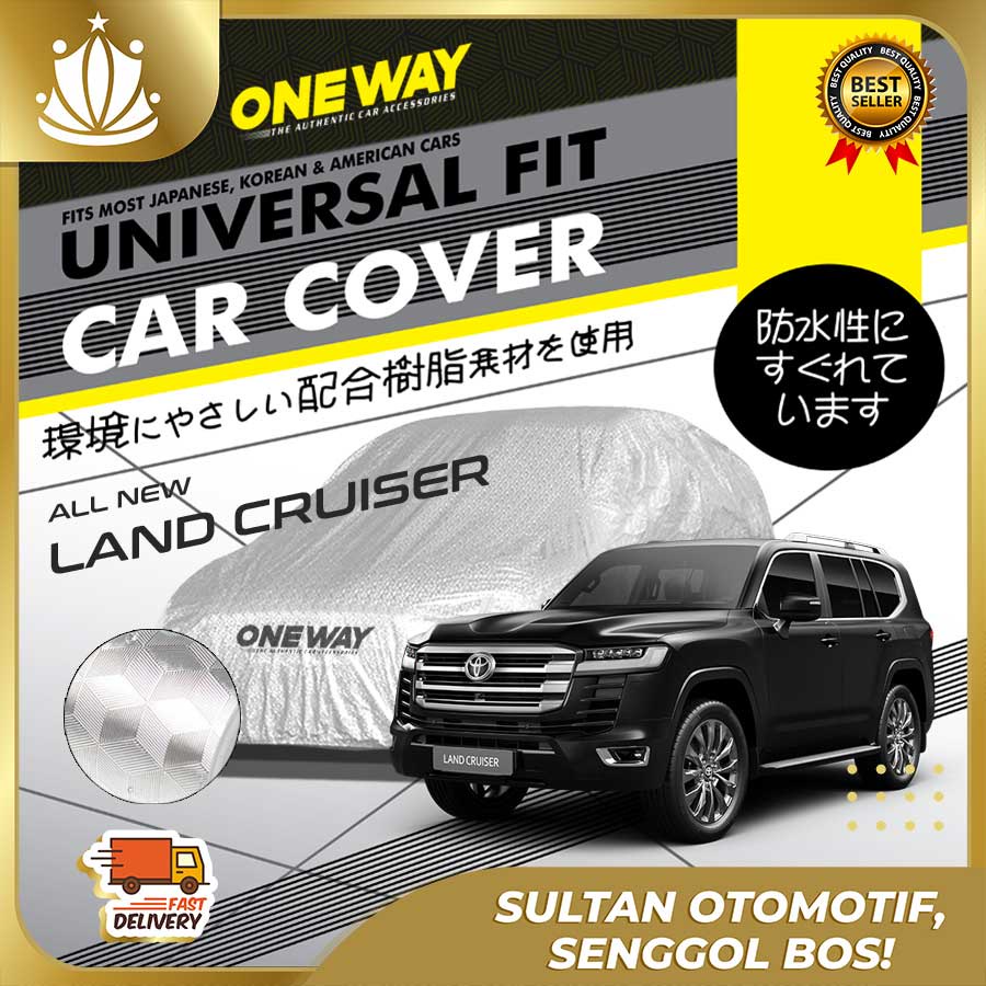 Body Cover Sarung Mobil ALL NEW LAND CRUISER Waterproof 3 LAYER TEBAL Deluxe Anti Air