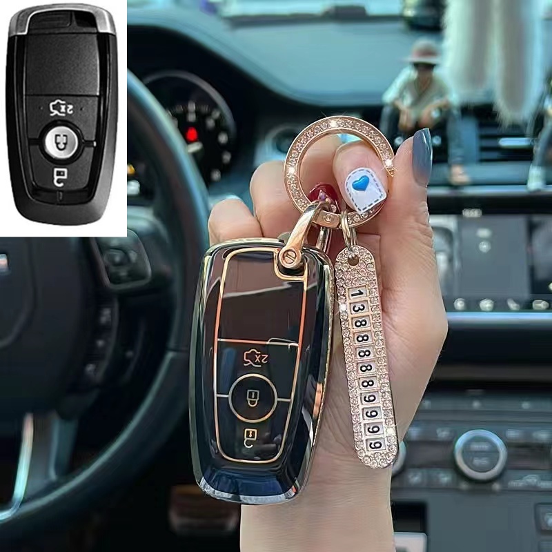 Case Pelindung Kunci Mobil Model Flip Bahan TPU 2022 Untuk Ford Focus everest 2019 ranger Edge Mondeo Taurus Explorer Mustang Fusio