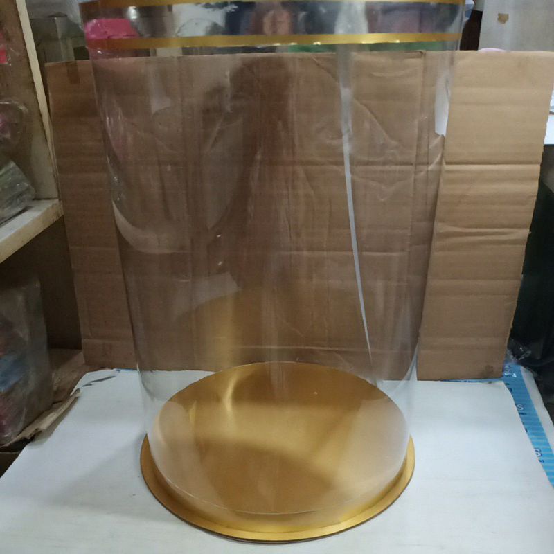 Dus Box Kotak Kue Full Mika Tabung Emas