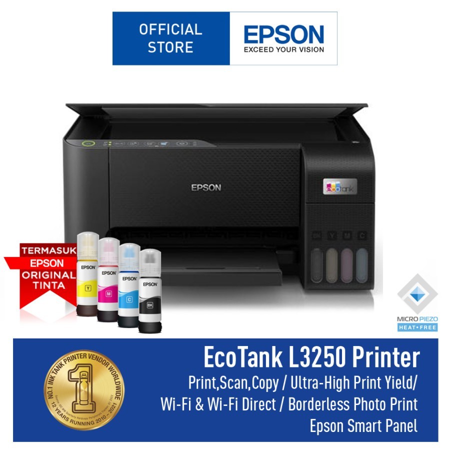 Printer Epson L3250 A4 Ecotank All in one inktank wireless