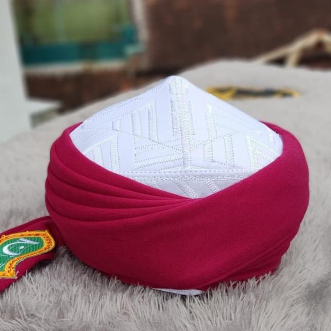 PECI IMAMAH PERMANEN Sorban kepala / sunnah / imamah hadramaut - Putih, 1