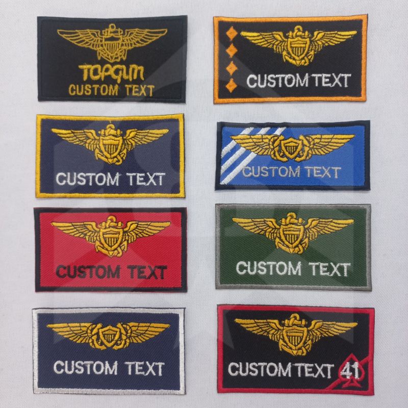 Jual Top Gun Name tag badge patch Shopee Indonesia