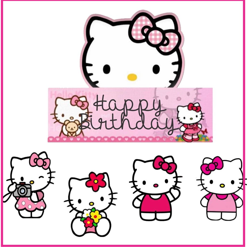 

BIGBAG HIASAN KUE HELLO KITTY TOPPER CAKE ULANG TAHUN