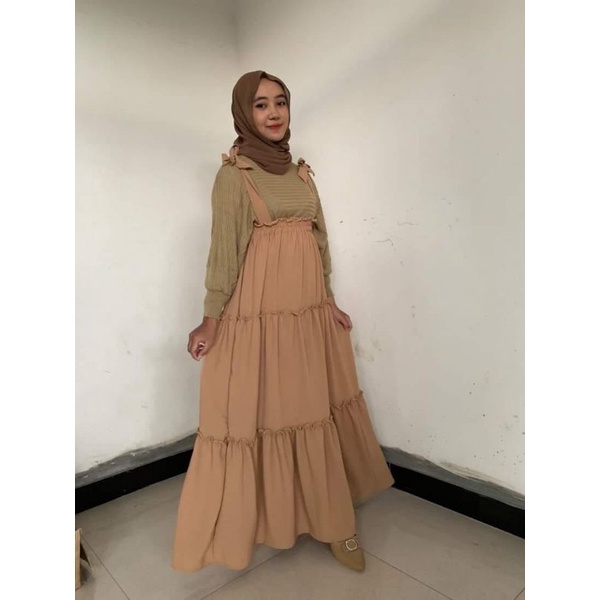 OVERALL CRINCLE/ OVERALL CANTIKA BAHAN CRINCLE BY ABIDAHGALLERY
