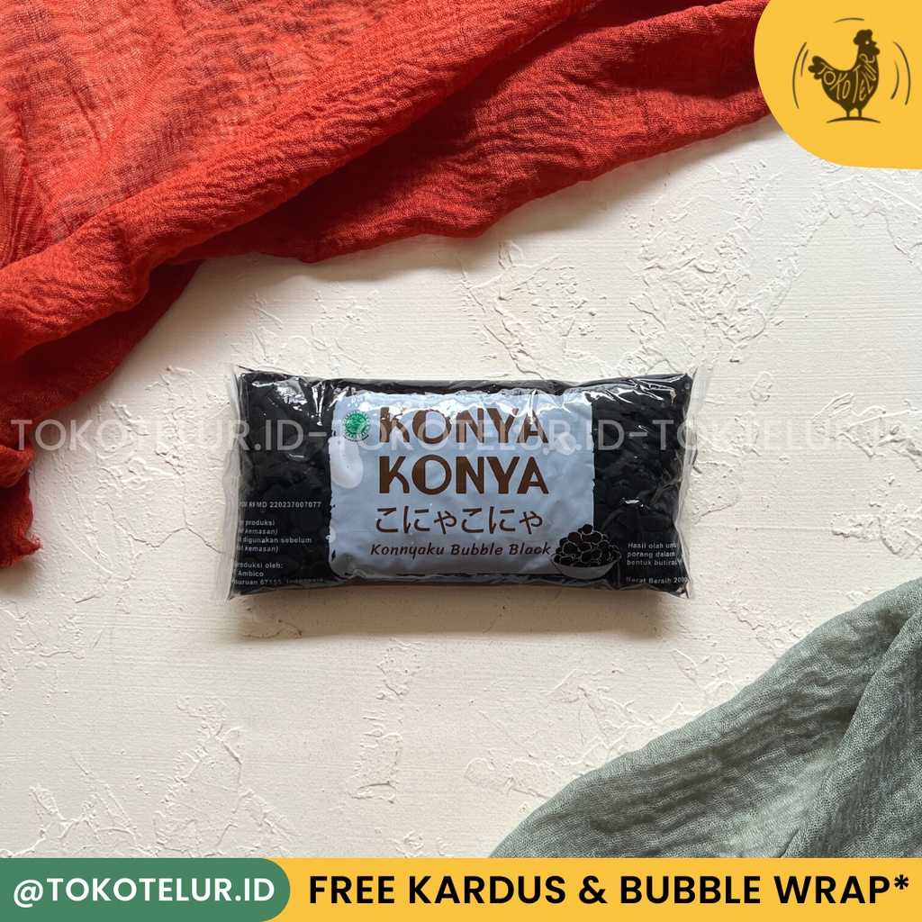 Konnyaku Boba Ashitaba Hitam (Shirataki Boba) Konnyaku Bubble Black