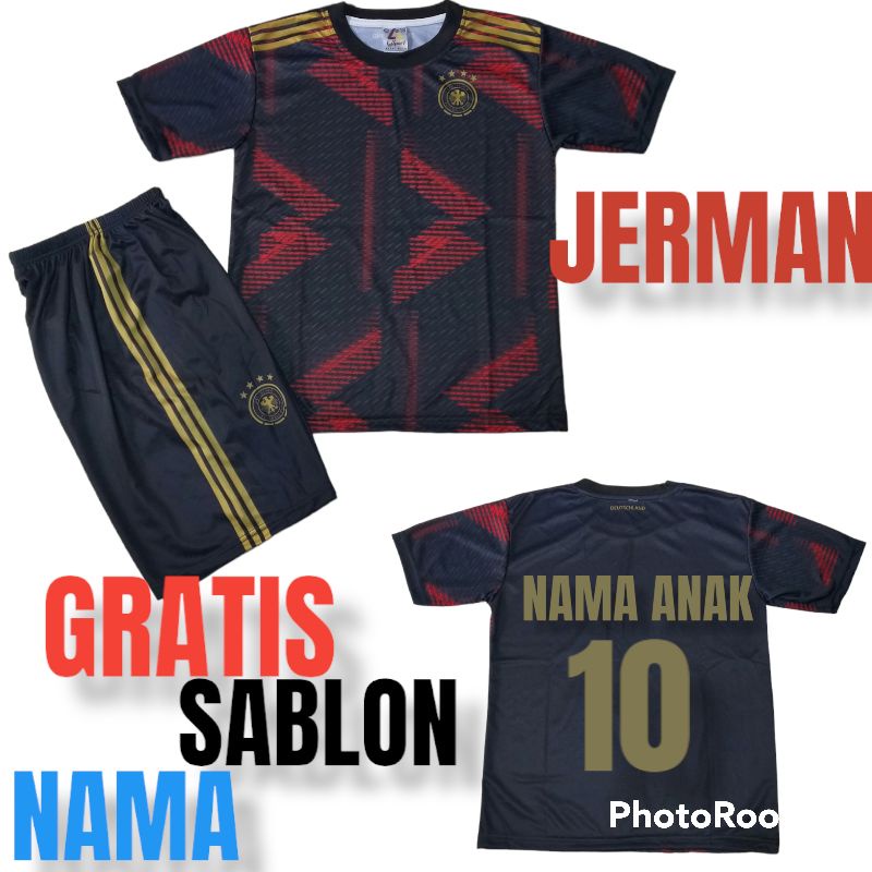 setelan Jersey M U /SETELAN JERSEY BOLA JERMAN PIALA DUNIA QATAR