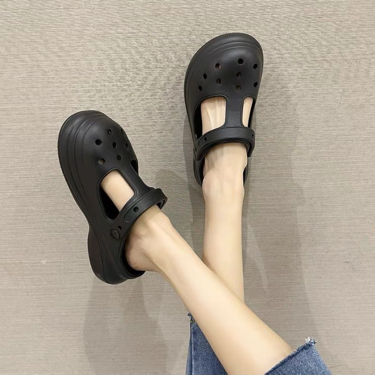 PROMO NGABISIN STOCK !!! Sandal BAIM CROCS Import / Sendal Jelly BAIM JIBIT / Sandal jelly Wedges Baim Aksesoris
