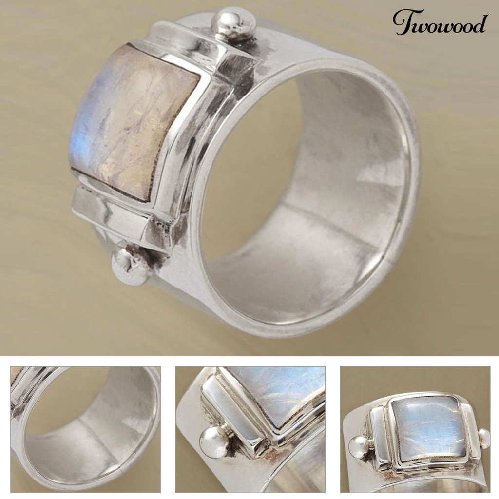 Cincin Bahan Alloy Gaya Vintage Untuk Wanita