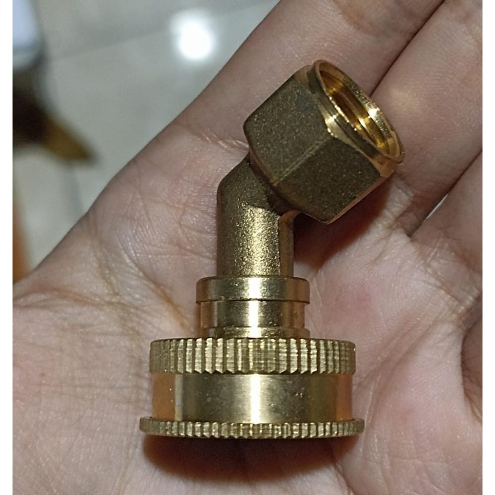 Nozel Nozzle Spuyer Sprayer Kuningan Lubang 4 Bengkok