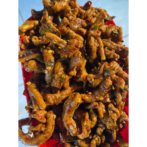 

usus crispy pedas bumbu cikruh / original daun jeruk