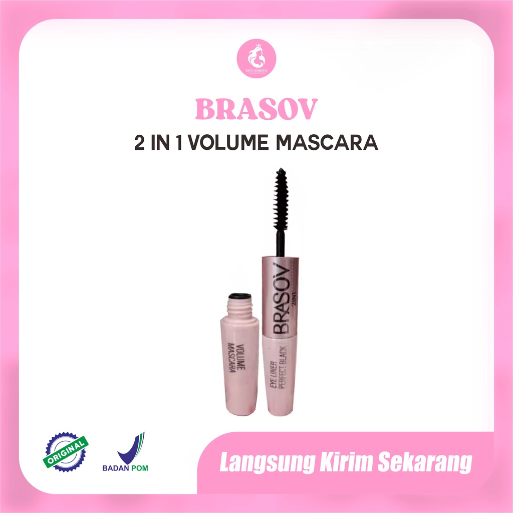 Brasov volume Mascara &amp; Eyeliner Liner perfect Black 5grm+5ml
