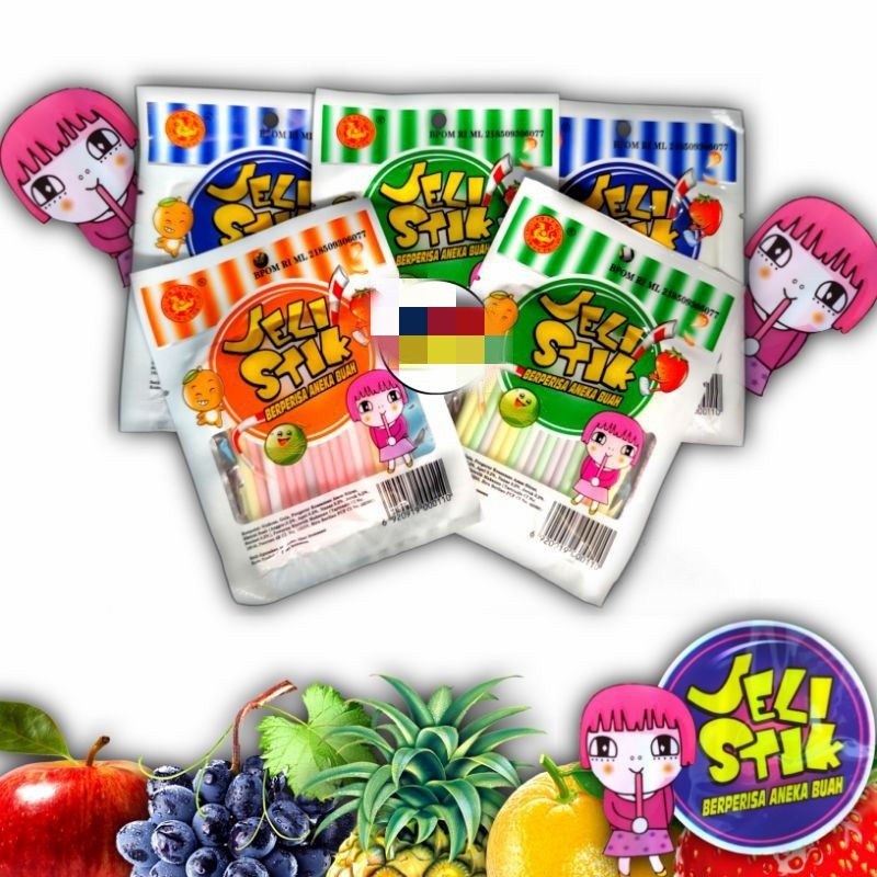 

Jely stick sedot rasa buah isi 10pcs