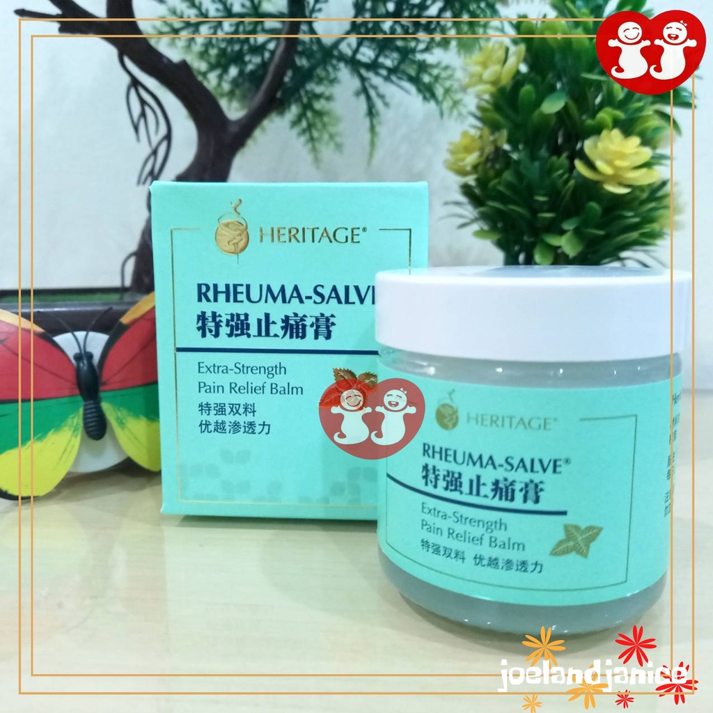 Rheuma Salve Balm 50g/ Balsem Heritage/ Balsem Pereda Nyeri Otot, Rematik, Sakit Pinggang, Pusing, Sesak Nafas, dll