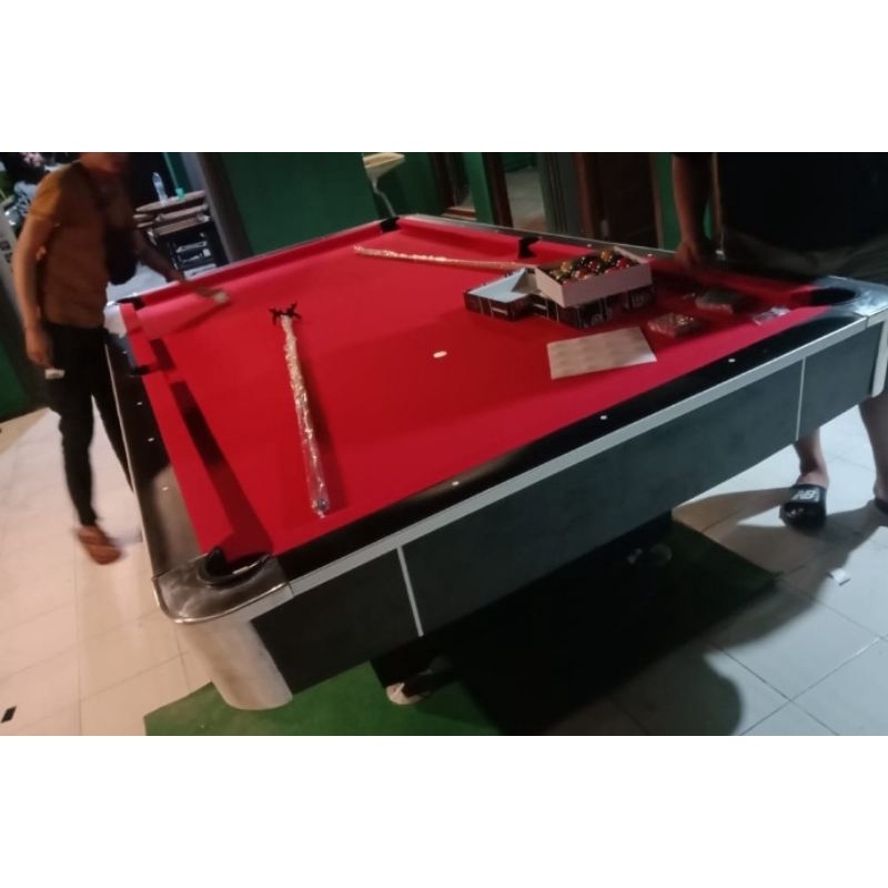 Meja billiard biliar 9feet 9ft bola besar batu marmer free instalasi