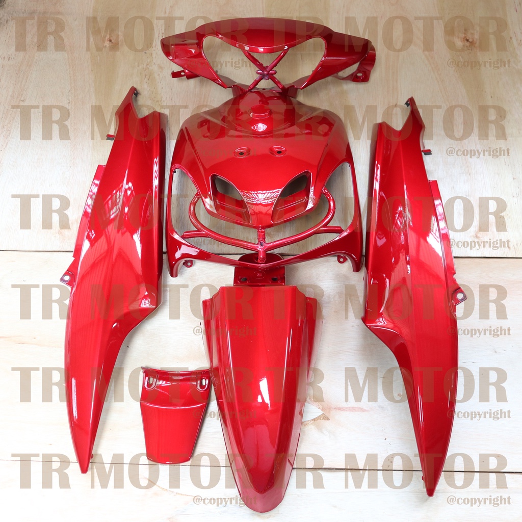 Body Mio Sporty Full Set 2008 Merah Body Halus Mio Sporty Mio New