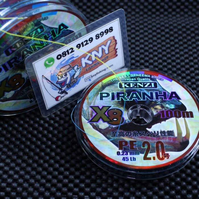 PROMO COD Senar Benang Pancing PE Xtraone Piranha X8 PE2 warna warni