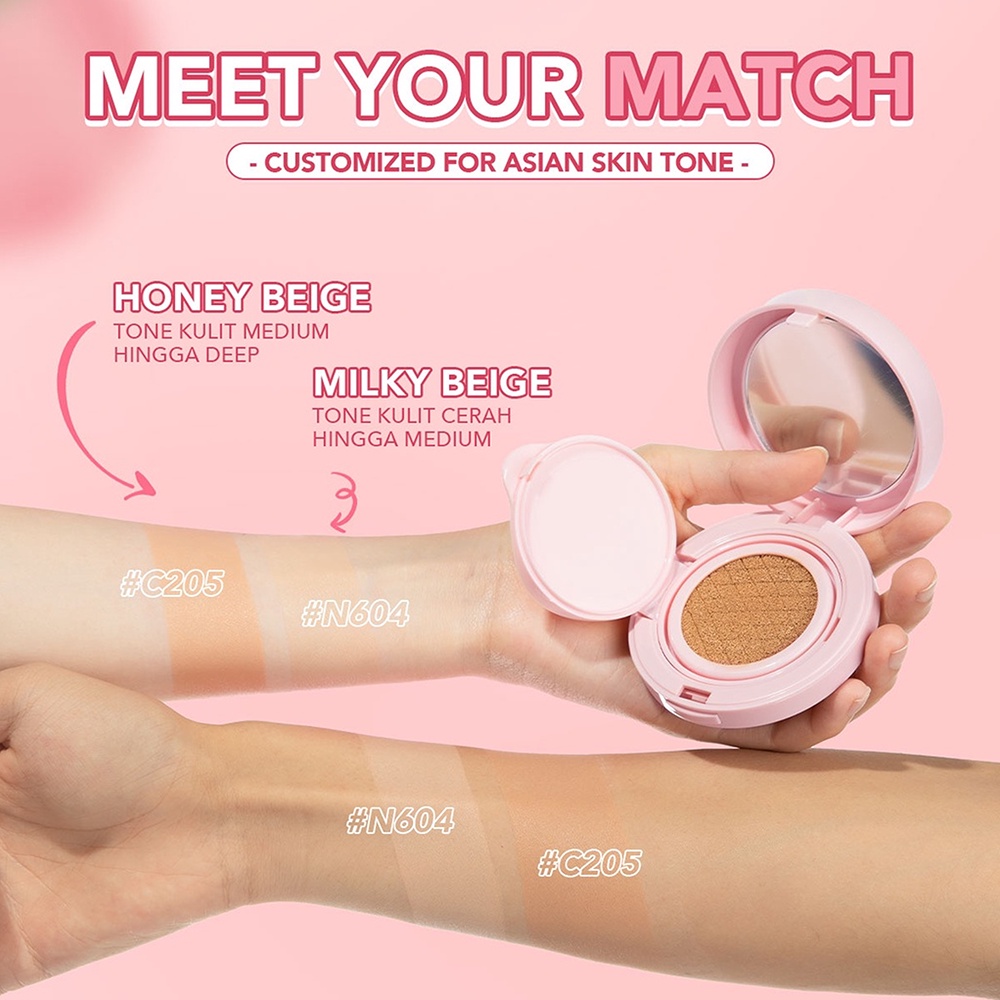 ❤ BELIA ❤ YOU The Simplicity Glowy CC Cushion (NEW PACKAGING) | Color Corrector CC Cushion Y.O.U Makeups (✔️BPOM)