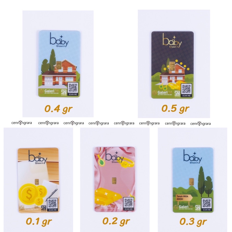 Baby Gold Galeri 24 “Seri Investasi” 0.1 gr - 0.5 gr