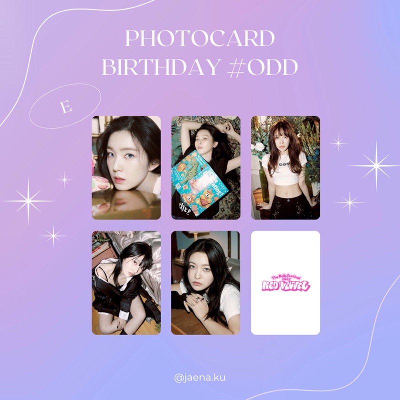 [RED VELVET] PHOTOCARD RED VELVET BIRTHDAY ODD VER ‼️BACA DESKRIPSI‼️