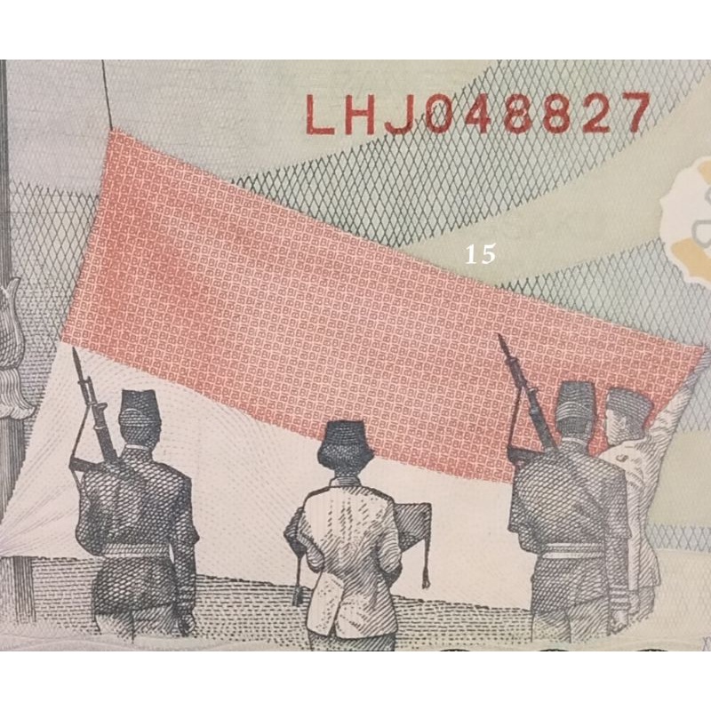 duit kertas kuno asli indonesia 50.000 rupiah tahun 1999 kondisi bagus xf matauang lama untuk koleks