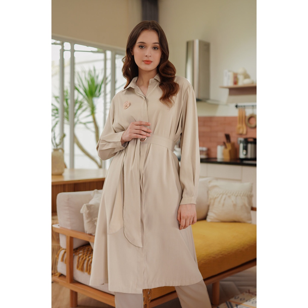 FRESSIA TUNIC WITH BELT - BENANG JARUM