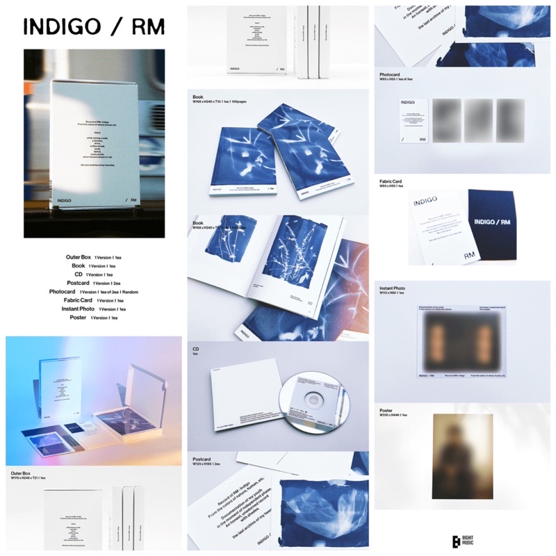 [DEPE PO] RM (BTS) Solo Album [Indigo] SET / BOOK EDITION / WEVERSE ALBUM - WEVERSE & KTOWN4U