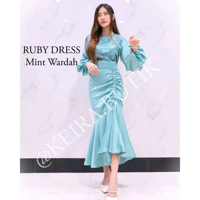 RUBY DRESS EXCLUSIVE GAMIS PESTA TERMURAH GAUN PESTA DRESS MUSLIMAH