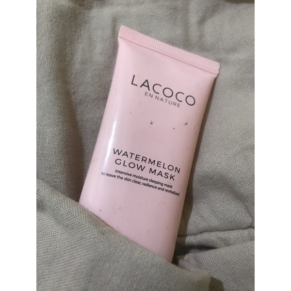 Preloved Lacoco Sleeping Mask (Watermelon Glow Mask)