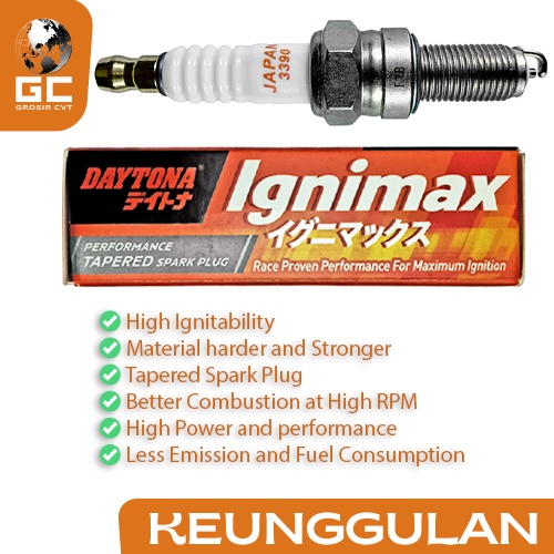 Busi Racing Beat Vario Karisma Supra X 125 Scoopy Verza PCX New MegaPro Genio Deluxe Blade Revo absolute CBR ADV 150 250R DAYTONA IGNIMAX 3390