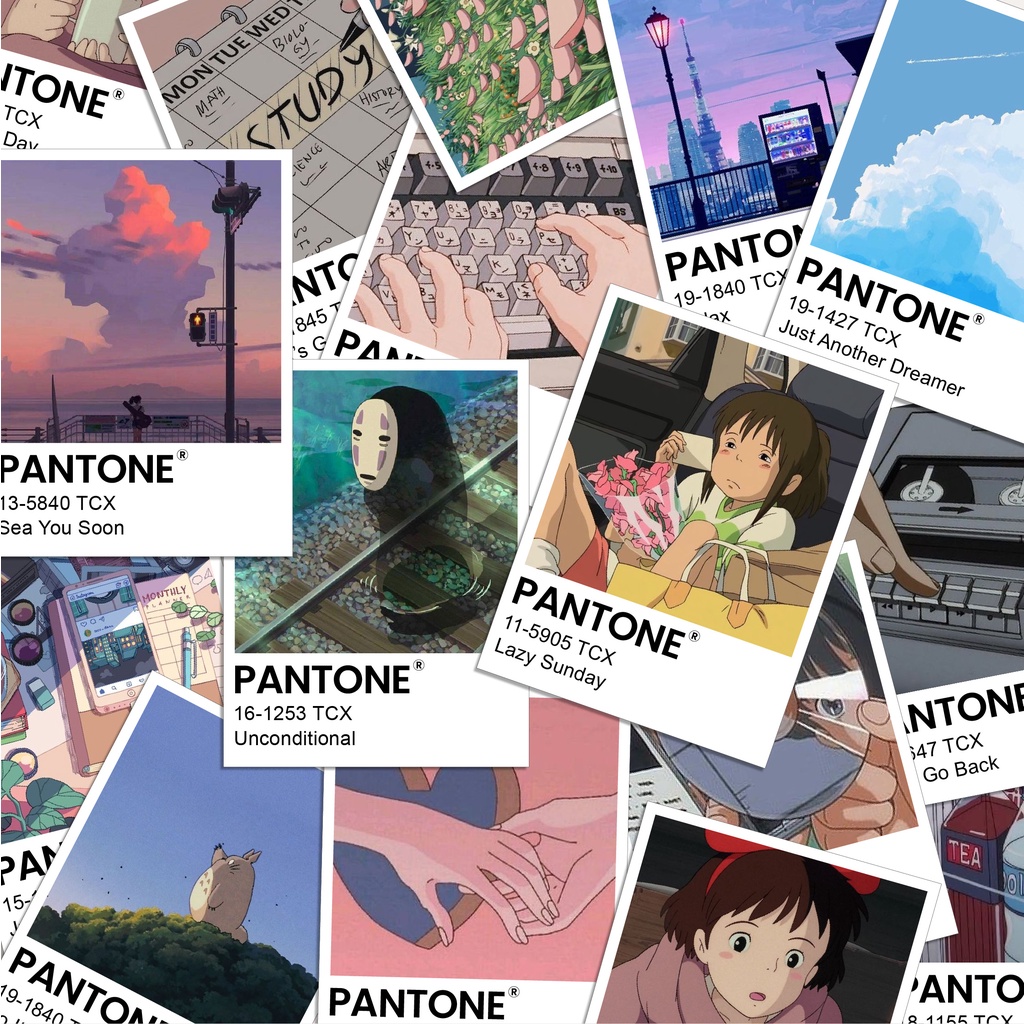 

Pantone Card Print Aesthetic Walldecor