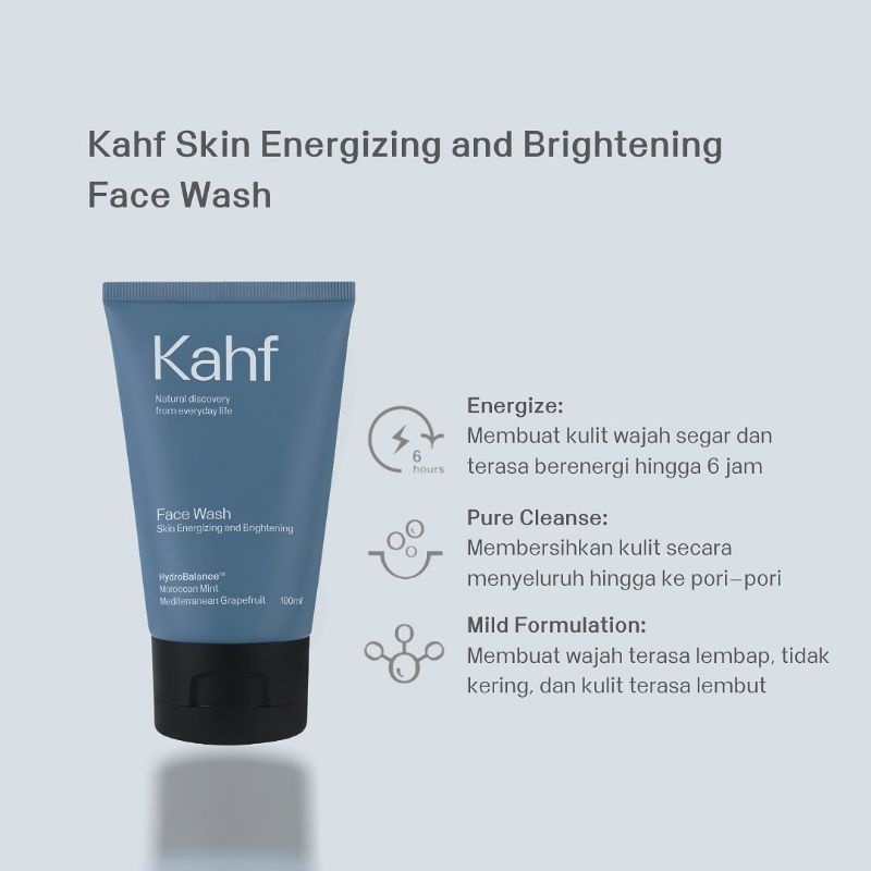 Jual Kahf Face Wash 100ml (TUBE) KAHF Man Facial Wash Sabun Cuci