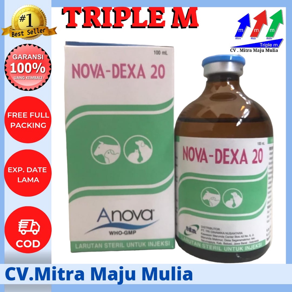 Jual Nova Dexa Ml Triple M Obat Anti Inflamasi Untuk Hewan Shopee Indonesia