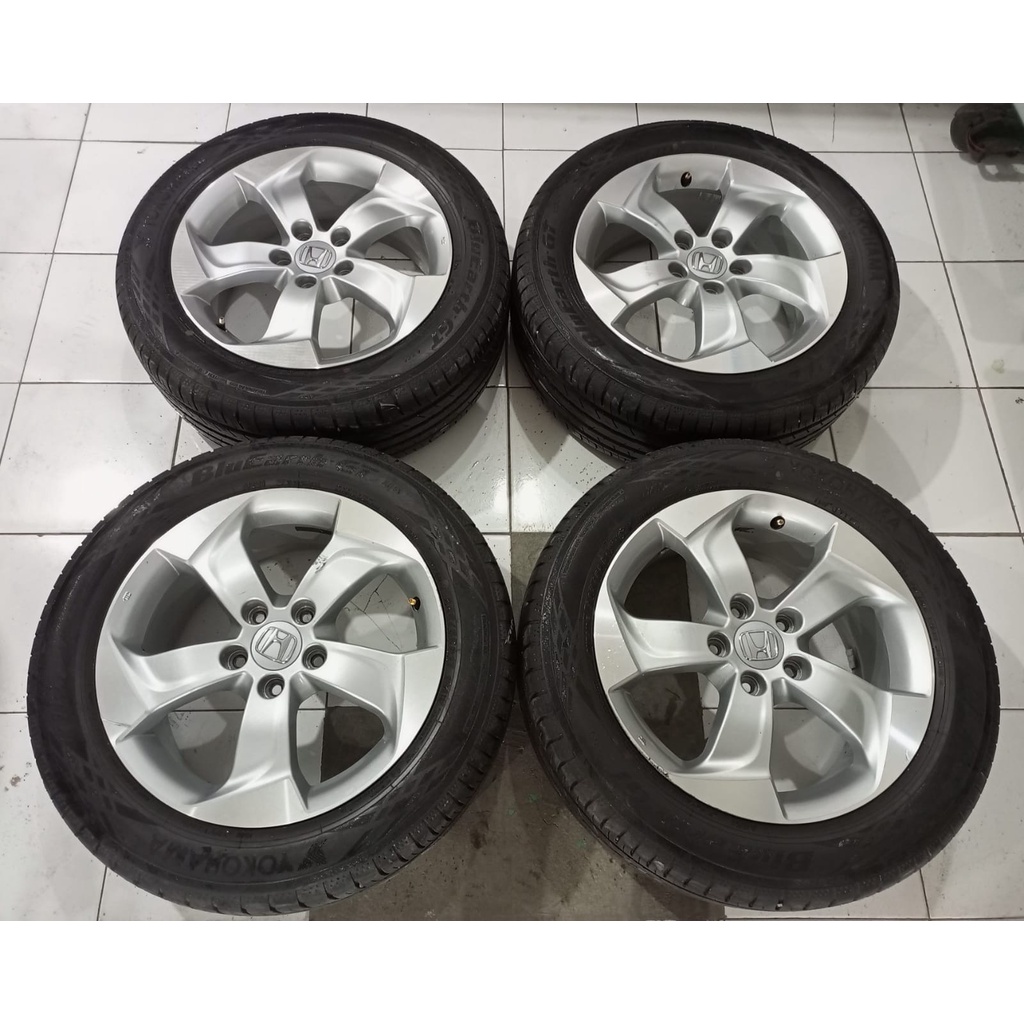 VELG MOBIL SECOND STANDAR HRV RING 17 LEBAR 7 PCD 5X114,3  + BAN YOKOHAMA 225 55 R17